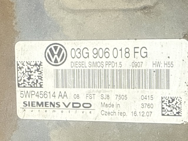 Модуль управления двигателем 03G906018FG VAG