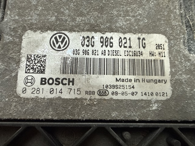 Компьютер двигателя 03G906021TG VAG