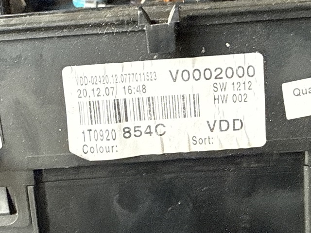 Приборная доска 1T0920854C VAG