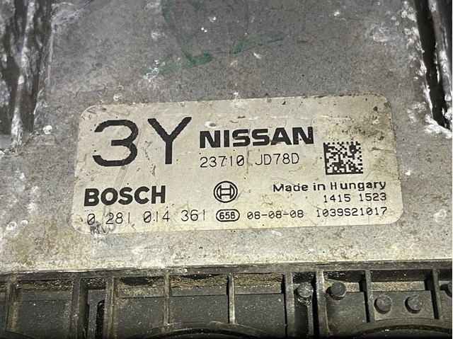 ЭБУ двигателем 23710JD78D NISSAN