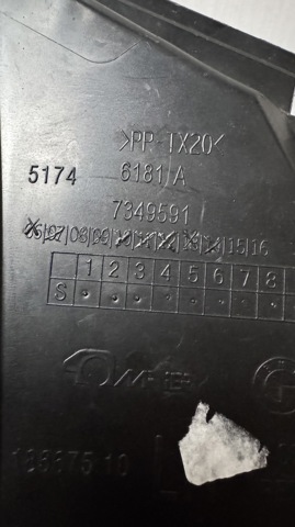 BMW 51747349591 Воздуховод тормозного диска левый в наличии Львов