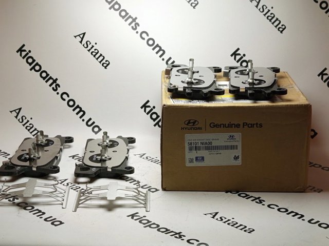 Передние тормозные колодки 58101NIA00 HYUNDAI