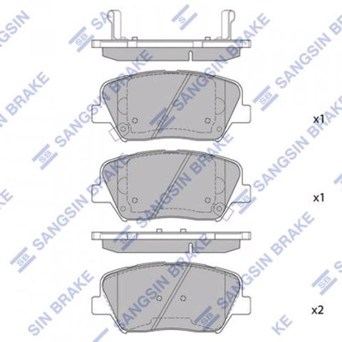 Колодки тормозные SP1545 SANGSIN