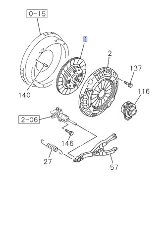 Диск сцепления ведомый ISD098U EXEDY