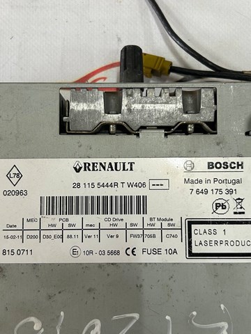 281155444R RENAULT Магнитола (радио AM/FM) купить в Львов