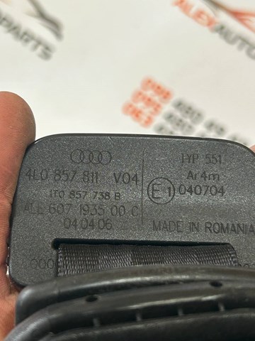 4L0857811V04 Ремень безопасности задний купить Каменское
