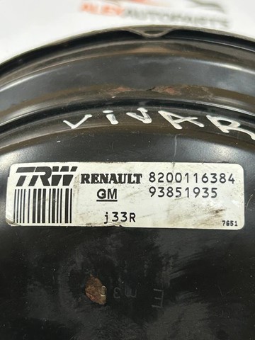 8200116384 RENAULT Усилитель тормозов (вакуумный) купить в Черновцы