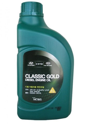 Масло моторное (engine oil 10w-30 classic gold diesel cf-4), 1l 05200-00110