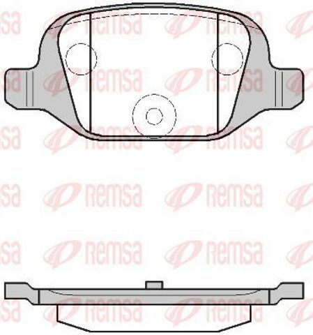Колодки дисковые  072700 REMSA
