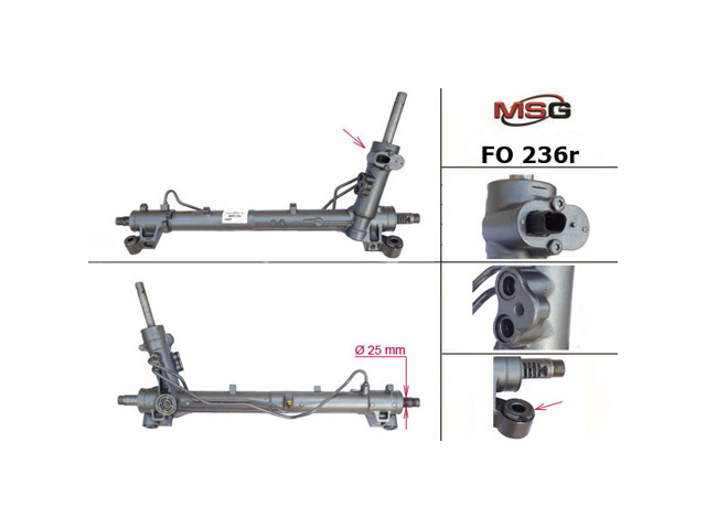 Управление рулевое в сборе 1698389 FORD