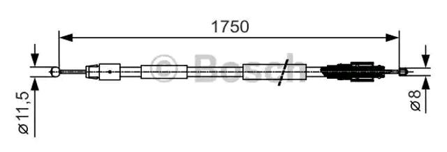 Тормоз стояночный 1987482018 BOSCH