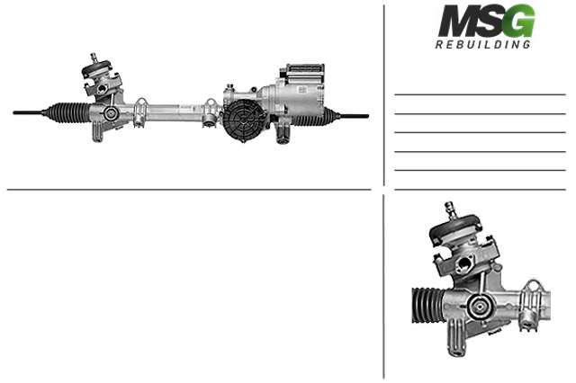 Реечный рулевой механизм 57700D4100 HYUNDAI