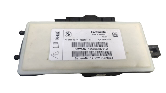 Модуль-процессор управления подушкой безопасности (ЭБУ AIRBAG) 65776807634 BMW