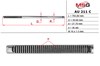 Вал/шток рулевой рейки AU211C MS GROUP