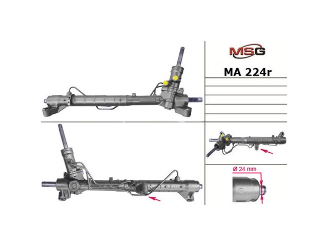 MA224R Рейка рулевая купить Днепр