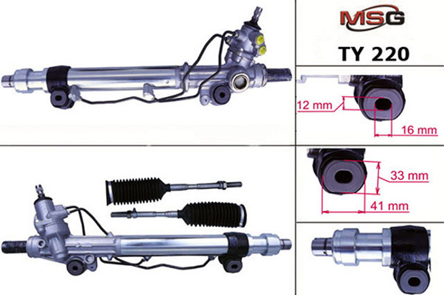 Рейка рулевая TY220 MS GROUP