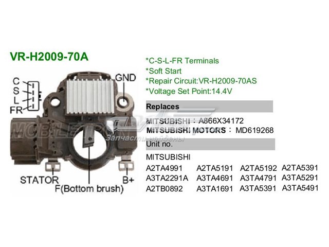 Mitsubishi carisma регулятор напряжения