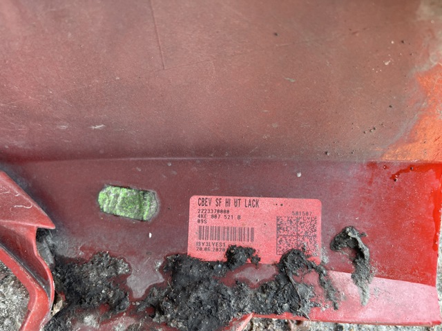 4KE807434CGRU Нижняя часть заднего бампера купить Житомир