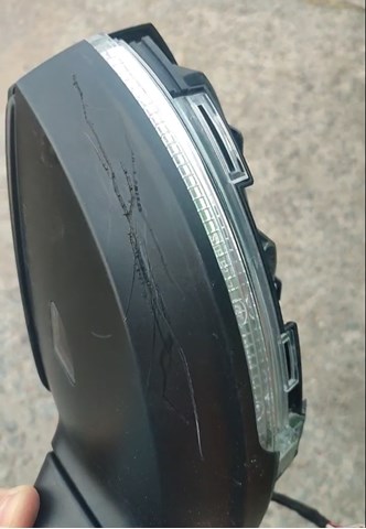 Корпус зеркала заднего вида правого 761857508T9B9 VAG