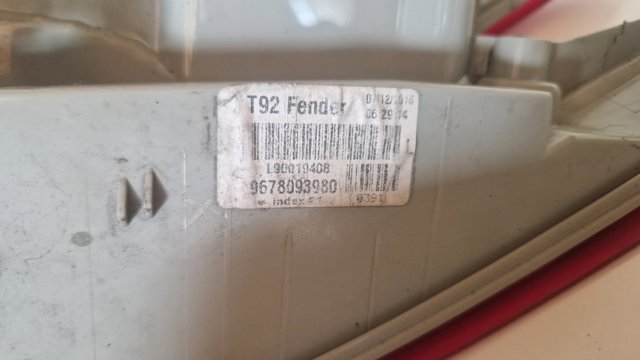 PEUGEOT 9678093980 Фонарь задний левый внешний в наличии Одесса