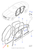 Ущільнювач отворів передні двері ліві/праві 912 новий  T4N3110