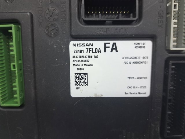 Блок управления систем комфорта 284B17FL0A NISSAN