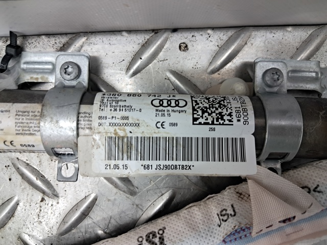 8R0880742J Подушка безопасности (AIRBAG) шторка боковая правая купить Харьков