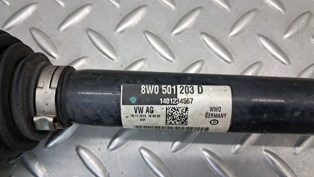 Полуось задняя 8W0501203D VAG