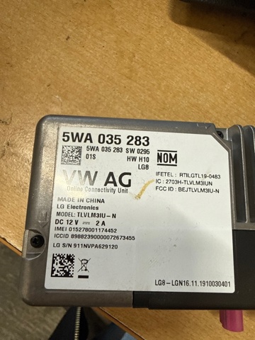 5WA035283 VAG Блок управление Bluetooth купить в Сумы