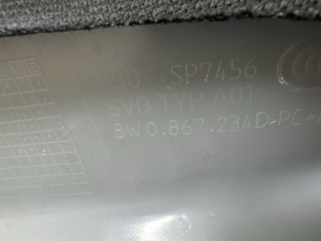 8W0867234DV48 Обшивка стойки кузова внутренняя передняя правая купить Одесса