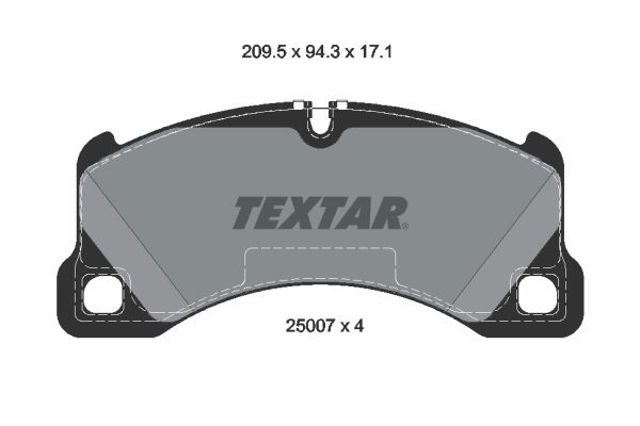 Тормозные колодки 2500701 TEXTAR