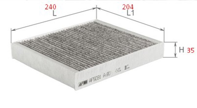 Фильтр воздушный отопителя AF5031A ALPHA FILTER