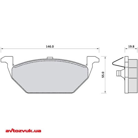 FO638181 Колодки тормозные передние дисковые купить Павлоград