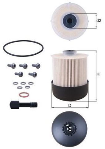 Фильтр топлива KX33826D MAHLE