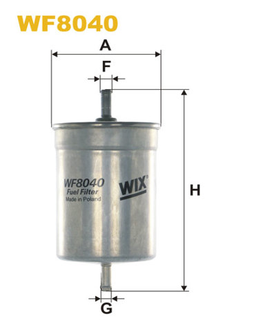 Фильтр тонкой очистки топлива WF8040 WIX