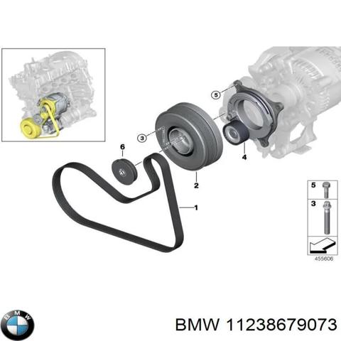 Шкив коленвала 11238679073 BMW