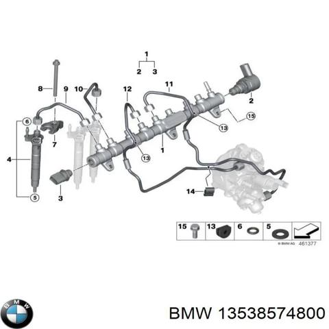 Регулятор давления топлива в топливной рейке 13538574800 BMW