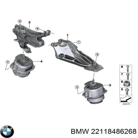 Гидроопора двигателя правая 22118486268 BMW