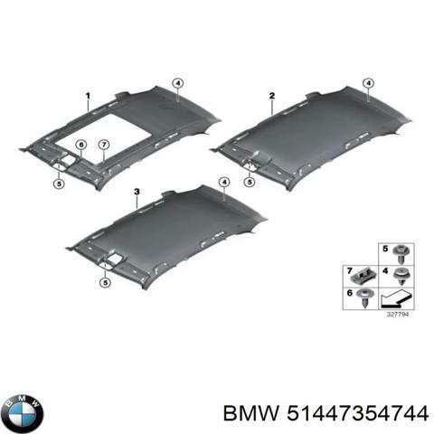 Обивка кузова 51447354744 BMW