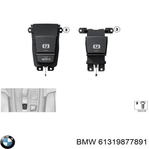 Клавиша электромеханического стояночного тормоза 61319877891 BMW