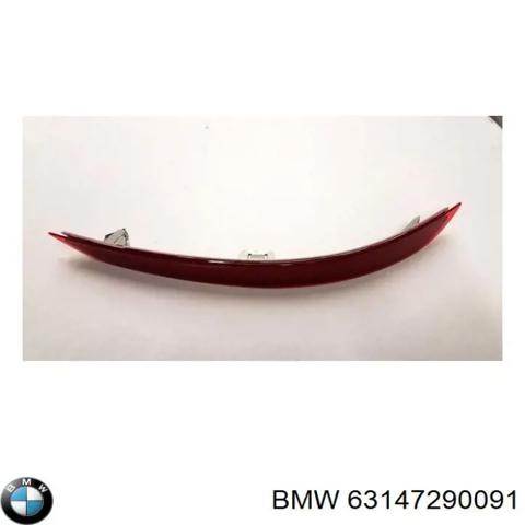 Левый отражатель заднего бампера 63147290091 BMW
