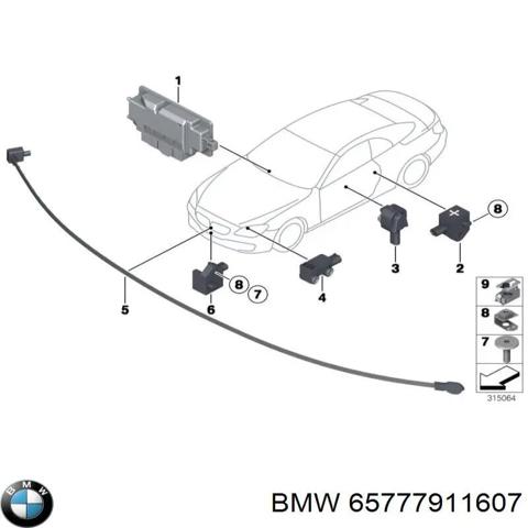 Блок управления airbag 65777911607 BMW