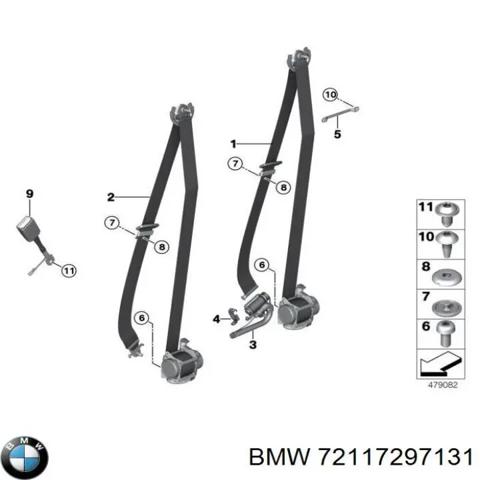 Рычаг фиксации ремня безопасности передний 72117297131 BMW