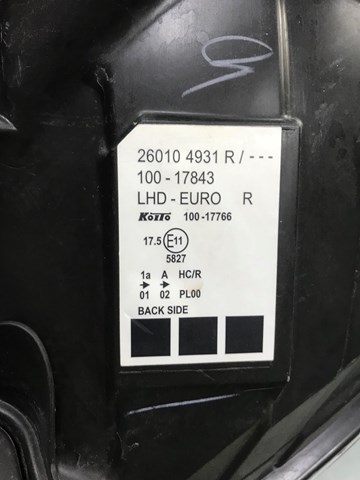 RENAULT 260104931R в наличии Чернигов
