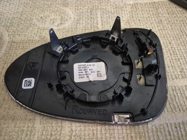 Зеркальный элемент правого зеркала заднего вида 95B857522C PORSCHE