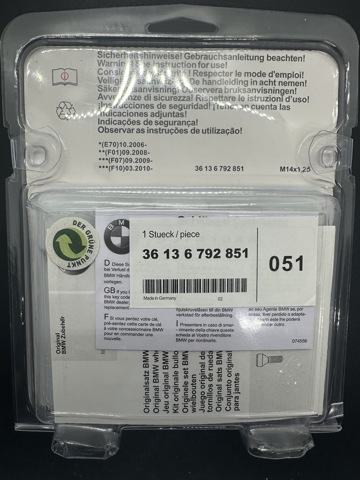 BMW 36136792851 Колесный болт в наличии Сумы