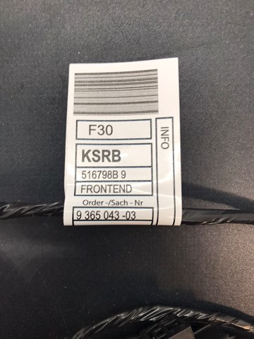 61129313607 BMW Кабель (провод) парктроника бампера переднего купить в Житомир