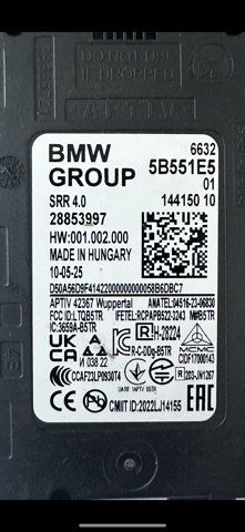 66325B551E5 BMW Датчик контроля мертвой зоны задний купить в Днепр