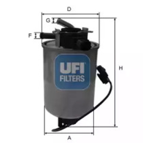 Фильтр тонкой очистки топлива 2401801 UFI