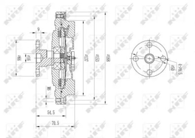 Гидромуфта привода вентилятора Audi A6 C6